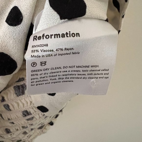 Reformation Meyer Top in Ink Blot - Picture 3 of 5